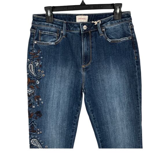 Driftwood Jeans Jackie High rise bluebell fleur size 29x28 - Picture 3 of 6